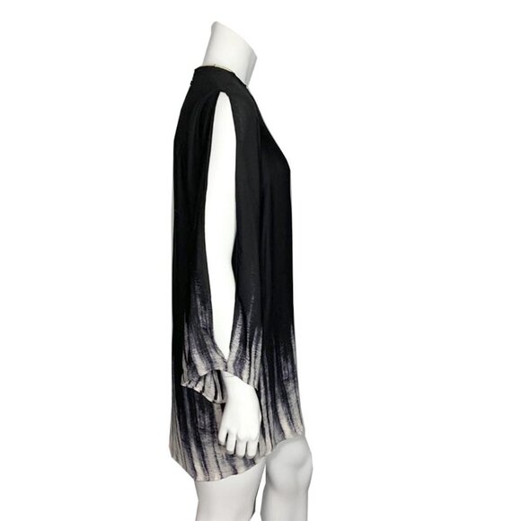 HALSTON HERITAGE Ombre tunic with slit sleeves - Picture 2 of 7
